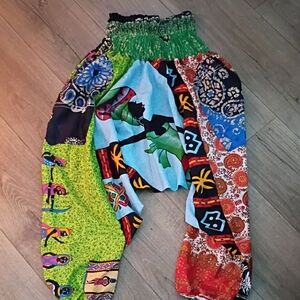 African Print Patchwork Pants/Harem Pants Hammer Time